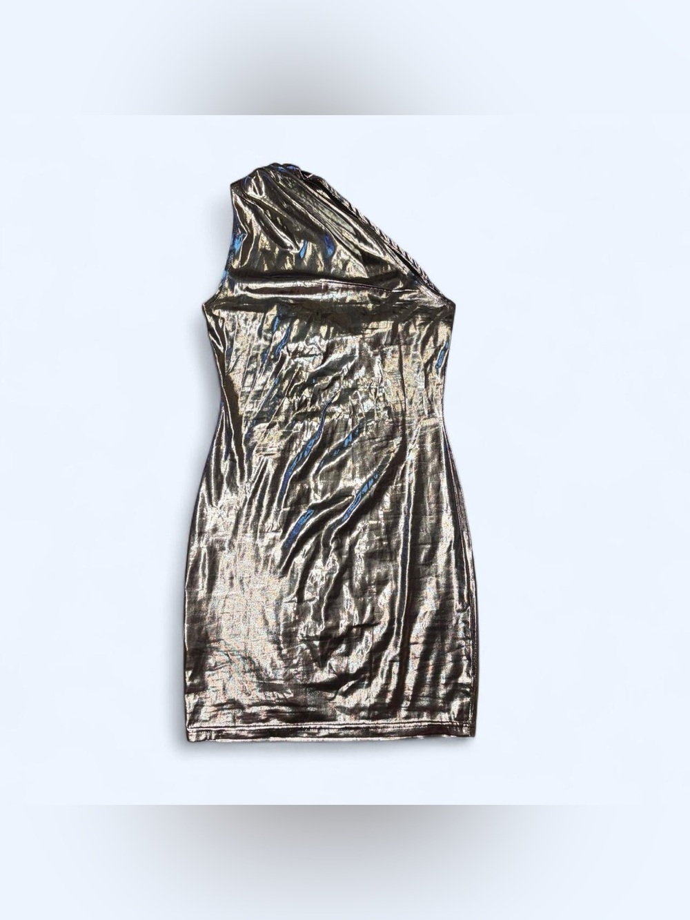 Silver Mini Bodycon Rave Dress! - Picture 3 of 6